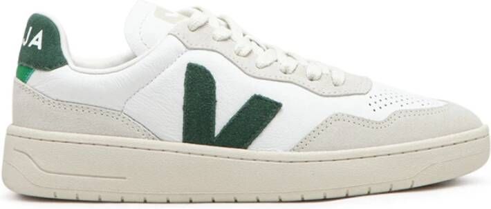 Veja Witte Groene V-90 Sneakers Multicolor Heren