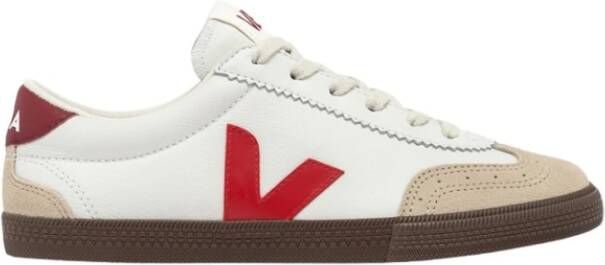 Veja Zachte Leren Volley Sneakers White Dames