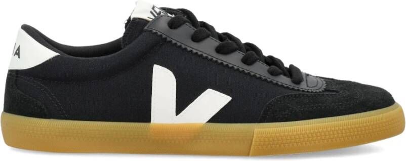 Veja Zwart Wit Volley Sneakers Natuurlijk Black Dames