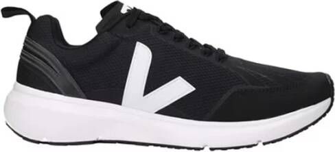 Veja Zwarte en Witte Condor 2 Alveomesh Sneaker Black