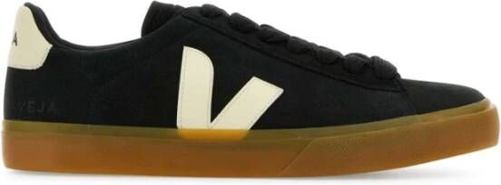 Veja Zwarte Suède Sneakers Black Heren