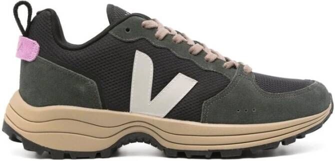 Veja Zwart Grijs Mesh Veterschoenen Black Heren