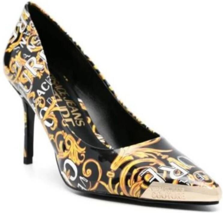 Versace Barok Print Hoge Hakken Multicolor Dames