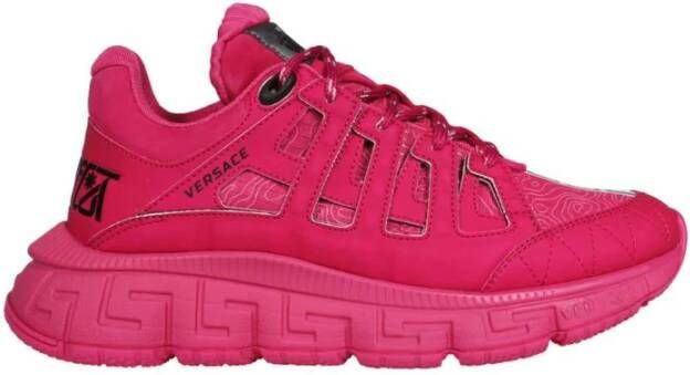 Versace Contrasterende lage sneakers Pink Heren