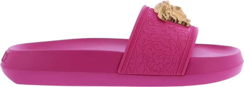 Versace Synthetische rubberen zwembadschoenen Pink Dames