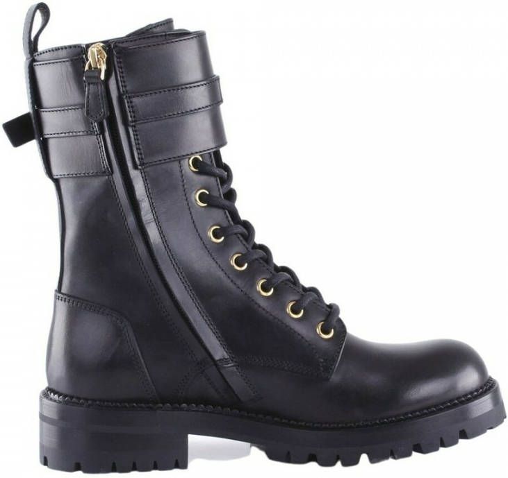 white versace combat boots