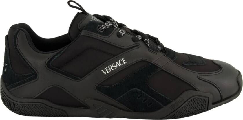 Versace Galaxia Leren Mand Voorjaar-Zomer 2025 Black Heren