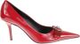 Versace Gehakte kalfsleren pomp Red Dames - Thumbnail 1