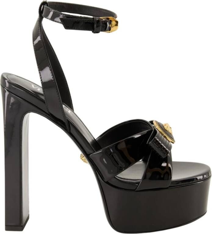 Versace Gianni Ribbon Hak Sandalen Black Dames