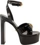 Versace Gianni Ribbon Hak Sandalen Black Dames - Thumbnail 1