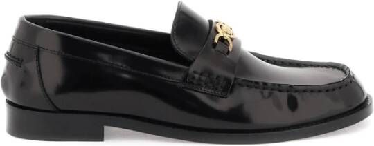 Versace Gouden Medusa '95 Leren Mocassins Black Dames