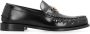 Versace Medusa Plaque Zwarte Kalfleren Mocassins Black Heren - Thumbnail 2