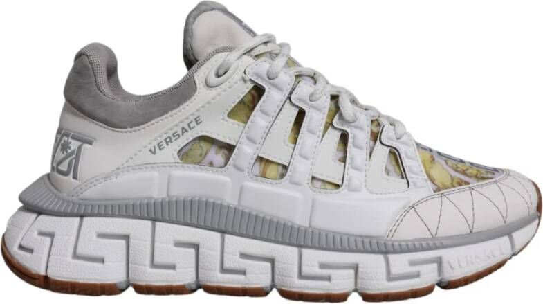 Versace Greca-patroon lage top sneakers White