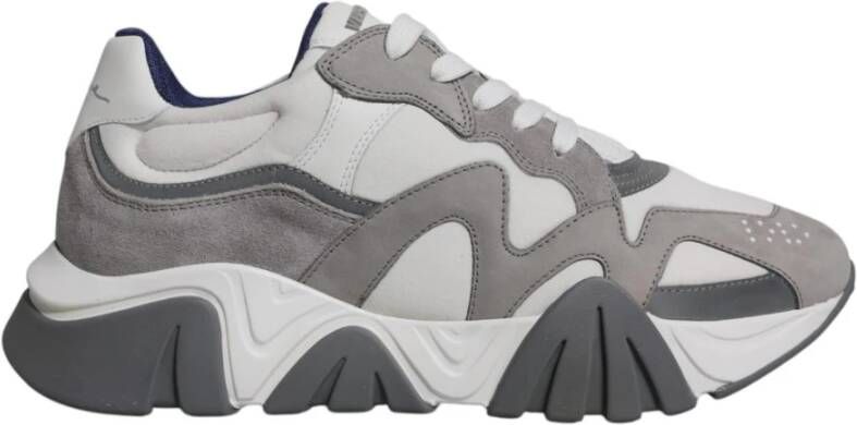 Versace Grijze Chunky Lage Sneakers Gray Heren