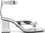 Versace High Heel Sandals Gray Dames - Thumbnail 1