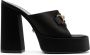 Versace Zwarte Medusa Plaque Sandalen Black Dames - Thumbnail 1