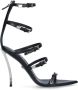 Versace Point-Points Sandalen met Zijde Details Black Dames - Thumbnail 1