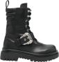 Versace Jeans Couture Zwarte Enkellaarsjes voor Dames met 5 cm Hak Black Dames - Thumbnail 13