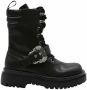 Versace Jeans Couture Zwarte Enkellaarsjes voor Dames met 5 cm Hak Black Dames - Thumbnail 19