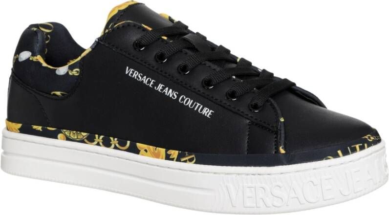 Versace Jeans Couture Court 88 Chain Couture Sneakers Zwart Dames