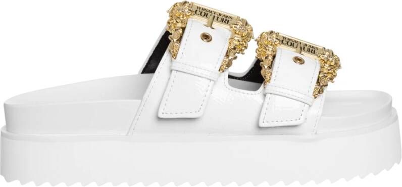 Versace Jeans Couture Arizona Witte Slippers Vrouwen Volwassen White Dames