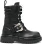 Versace Jeans Couture Zwarte Enkellaarsjes voor Dames met 5 cm Hak Black Dames - Thumbnail 1