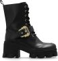 Versace Jeans Couture Zwarte Enkellaarsjes voor Vrouwen Black Dames - Thumbnail 10