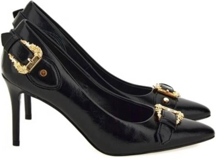 Versace Jeans Couture Zwarte Pumps voor Vrouwen Aw24 Black Dames