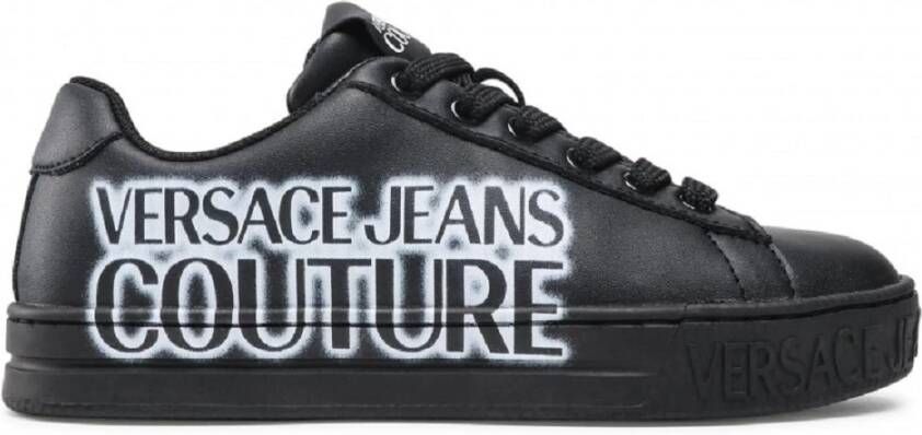 Versace Jeans Couture Scarpa sneakers leer 71Va3Sk7 Zwart Dames