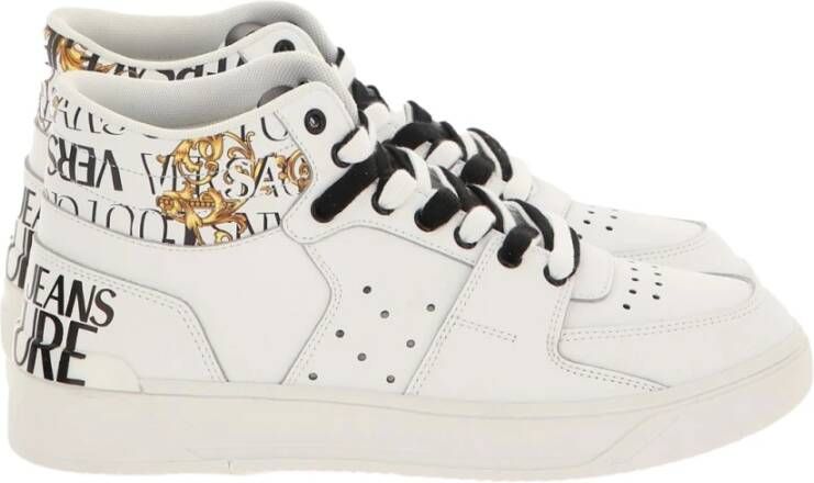 Versace Jeans Couture Bianca Sneakers met Logo Print White Heren