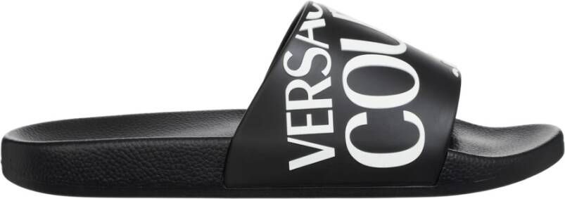 Versace Jeans Couture Logo Multikleur Slides Black Heren