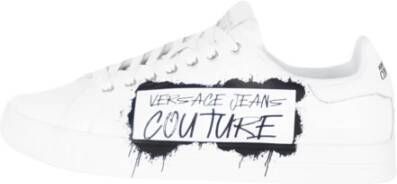 Versace Jeans Couture Witte Sneakers Stijlvol Ontwerp White Heren