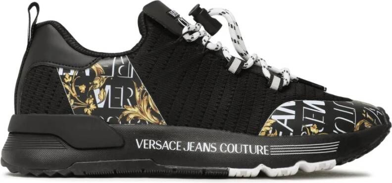 Versace Jeans Couture Logo Space Couture Sneakers Zwart Black Dames