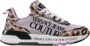 Versace Jeans Couture Luipaardprint Sneakers met Lila Details Multicolor Dames - Thumbnail 1