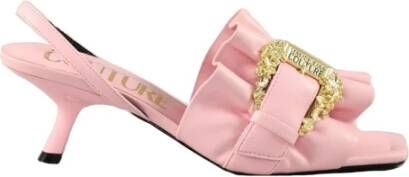 Versace Jeans Couture Mode Schoenen in Polyurethaan Rubber Zool Pink Dames