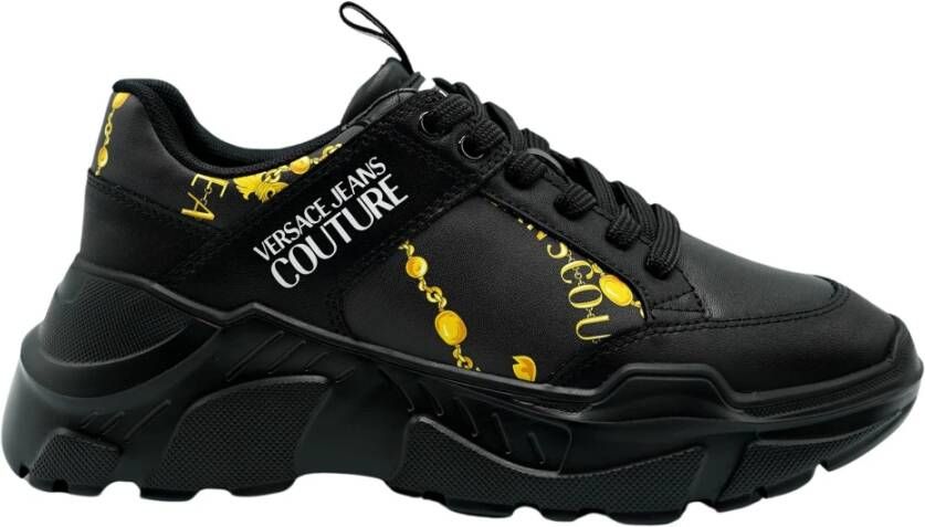 Versace Jeans Couture Mode Sneaker Schoenen Black Heren