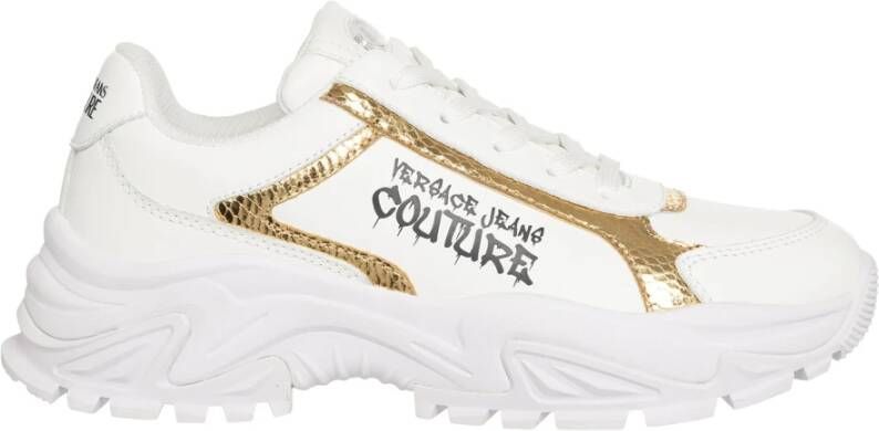 Versace Jeans Couture Multicolor Hiker Sneakers met Vetersluiting White Dames