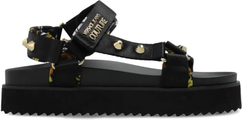 Versace Jeans Couture Plateau sandalen Black Dames