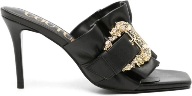 Versace Jeans Couture Stijlvolle Sandalen voor Modeliefhebbers Black Dames