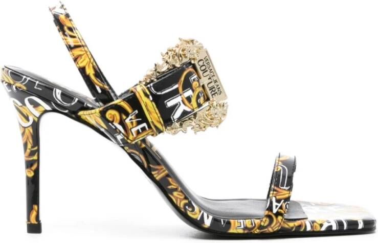 Versace Jeans Couture Zwarte Pumps voor Dames Black Dames