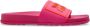 Versace Jeans Couture Rubberen slides met logo Pink Dames - Thumbnail 1