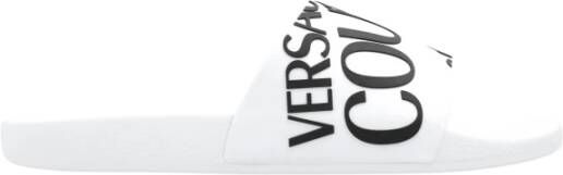 Versace Jeans Couture Gummy Slide Schoenen White Heren