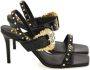 Versace Jeans Couture Zwarte Sandalen voor Vrouwen Black Dames - Thumbnail 1