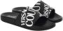 Versace Jeans Couture Slides met logo Black Dames - Thumbnail 1