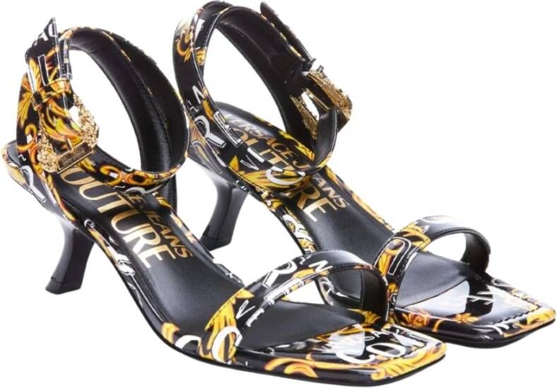 Versace Jeans Couture Logo Couture Hoge hak sandalen Multicolor Dames