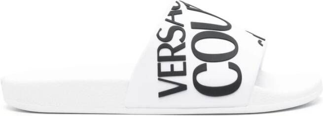 Versace Jeans Couture Modieuze Dames Sliders White Dames