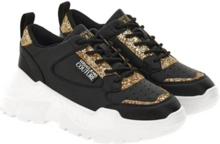 Versace Jeans Couture Stijlvolle Sneaker voor Mannen en Vrouwen Black Dames