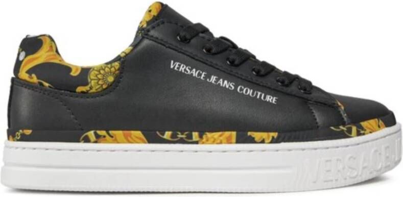 Versace Jeans Couture Court 88 Chain Couture Sneakers Zwart Dames