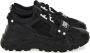 Versace Jeans Couture Speedtrack Zwarte Leren Mesh Sneakers Black Heren - Thumbnail 1