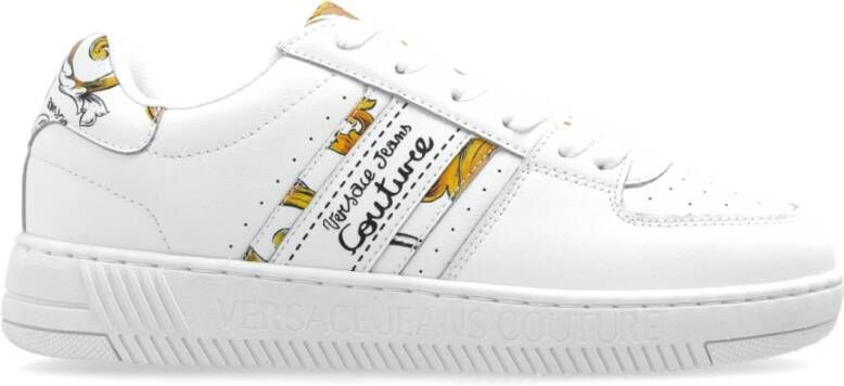 Versace Jeans Couture Sneakers met barocco-print White Dames